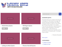 Tablet Screenshot of patrioticquotes.org